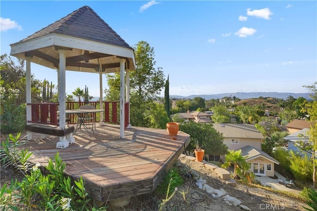 22550 Flamingo St, Woodland Hills, CA 91364 - wooden deck featuring a gazebo