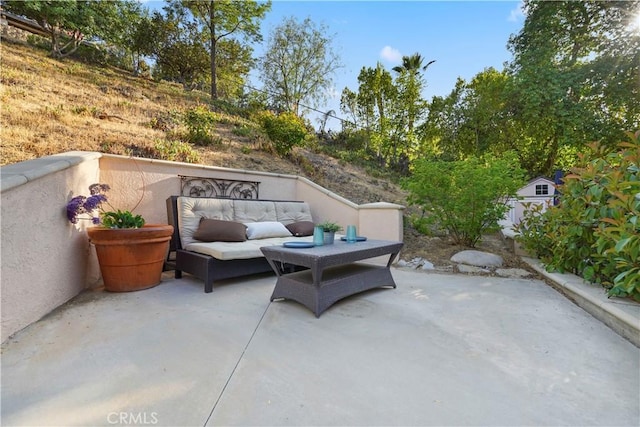 22550 Flamingo St, Woodland Hills, CA 91364 - view of patio with an outdoor living space