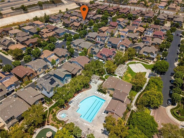 72 Westwind Dr, Tustin, CA 92782 - aerial overview of property's location featuring nearby suburban area
