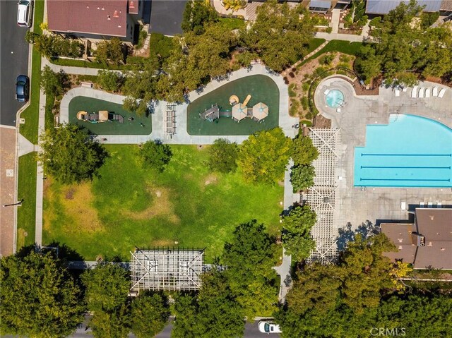72 Westwind Dr, Tustin, CA 92782 - drone / aerial view of a pool area