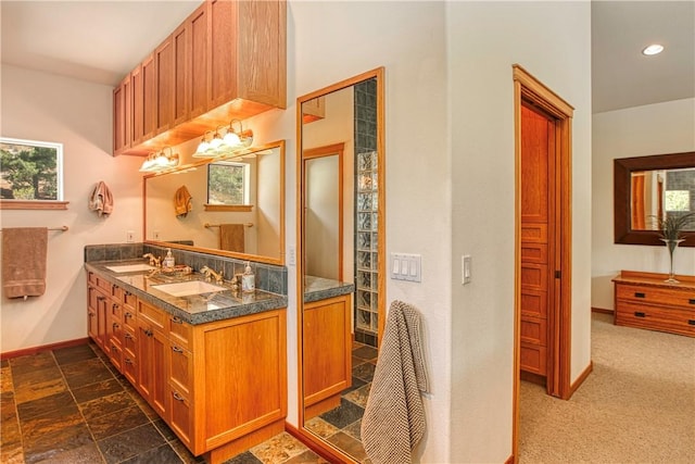 4570 Christine Loomis Dr, Arroyo Grande, CA 93420 - full bath with double vanity and recessed lighting