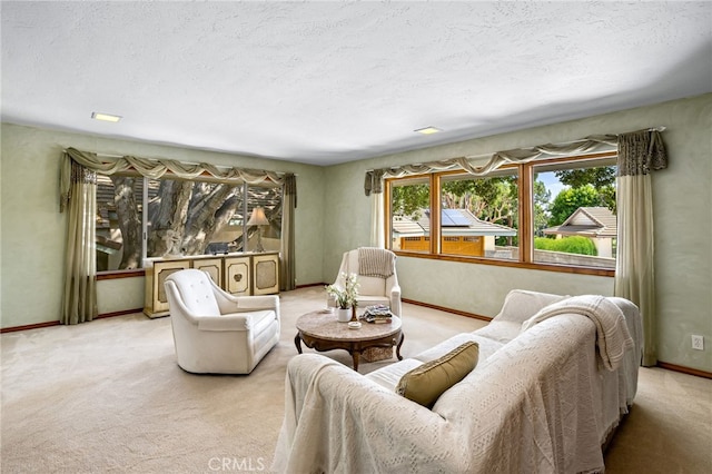 1146 Sandhurst Ln, La Verne, CA 91750 - living area with carpet flooring and a textured ceiling