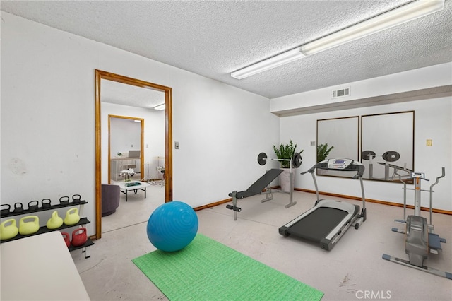 1146 Sandhurst Ln, La Verne, CA 91750 - exercise area featuring a textured ceiling