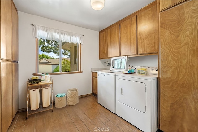1146 Sandhurst Ln, La Verne, CA 91750 - washroom with cabinet space, independent washer and dryer, and light wood finished floors
