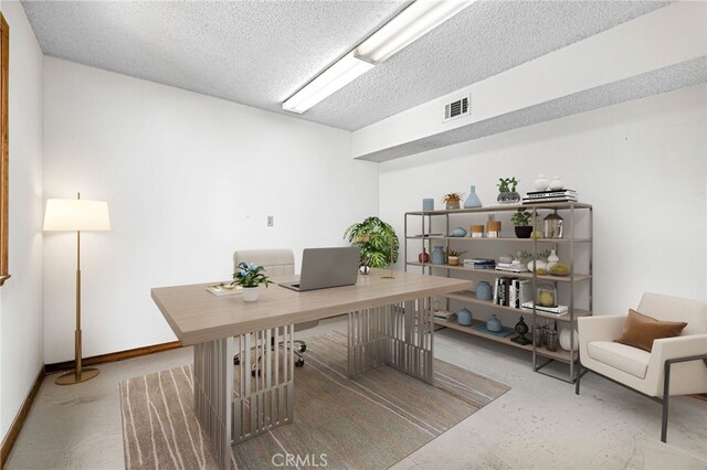 1146 Sandhurst Ln, La Verne, CA 91750 - office area with a textured ceiling