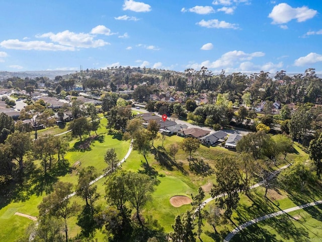 1247 La Casa Dr, San Marcos, CA 92078 - aerial overview of property's location featuring nearby suburban area and a golf club