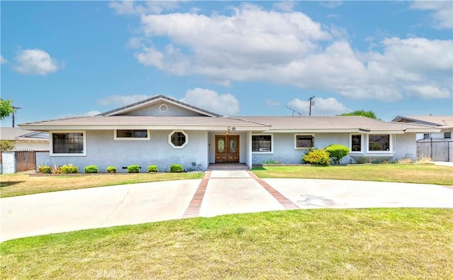 2837 E Mesa Dr, West Covina, CA 91791 - ranch-style house with stucco siding and french doors