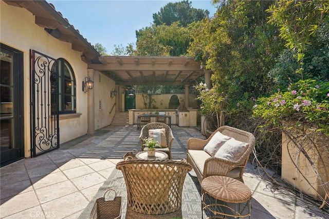 6337 Via Colinita, Rancho Palos Verdes, CA 90275 - view of patio / terrace featuring area for grilling