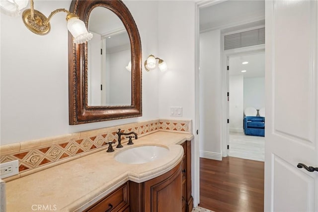 6337 Via Colinita, Rancho Palos Verdes, CA 90275 - bathroom with vanity and wood finished floors