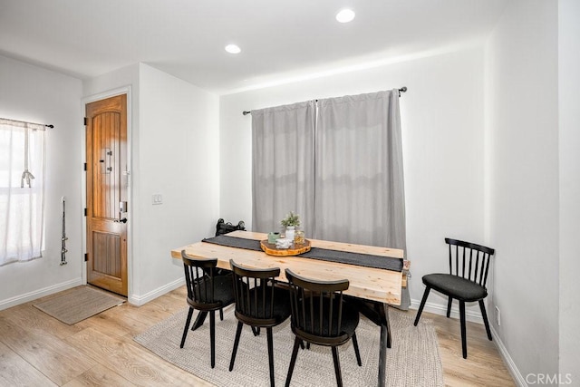 25252 Atwood Blvd, Newhall, CA 91321 - dining space featuring light wood-style flooring, recessed lighting, and breakfast area
