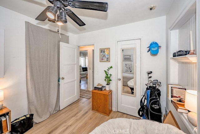 25252 Atwood Blvd, Newhall, CA 91321 - bedroom with wood finished floors and ceiling fan
