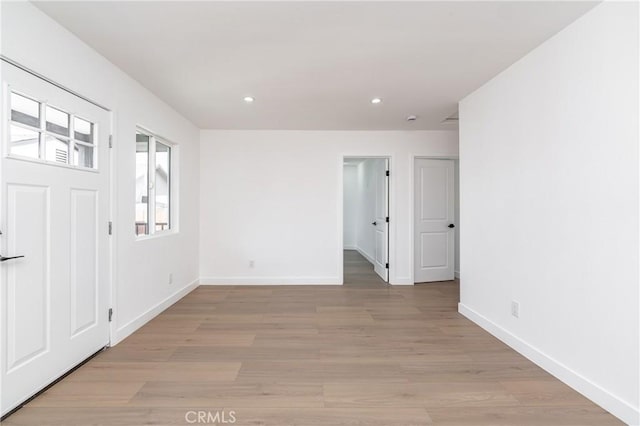 3818 Crawford St, Los Angeles, CA 90011 - unfurnished room with recessed lighting and light wood finished floors