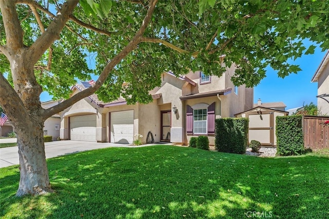 23050 Catt Rd, Wildomar, CA 92595 - view of front of house featuring driveway, stucco siding, and an attached garage