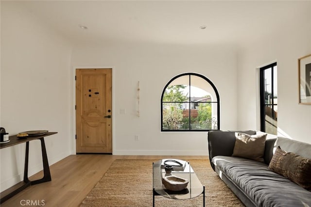 2334 Glover Pl, Los Angeles, CA 90031 - living room featuring light wood-type flooring and baseboards