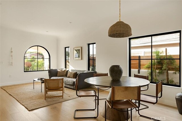 2334 Glover Pl, Los Angeles, CA 90031 - dining space with plenty of natural light and light wood-type flooring