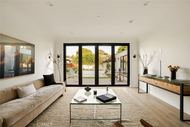 2334 Glover Pl, Los Angeles, CA 90031 - living room featuring wood finished floors and baseboards