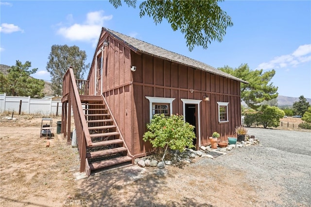 10821 Los Jordans Rd, Agua Dulce, CA 91390 - view of outdoor structure with stairs