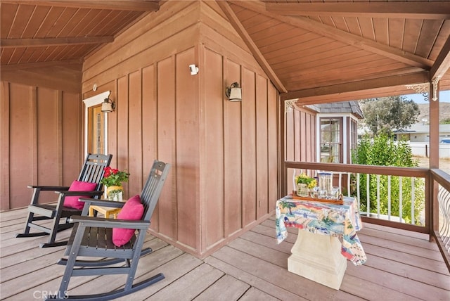 10821 Los Jordans Rd, Agua Dulce, CA 91390 - view of wooden porch