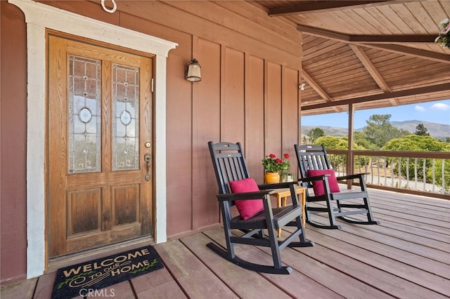 10821 Los Jordans Rd, Agua Dulce, CA 91390 - entrance to property with board and batten siding and a mountain view
