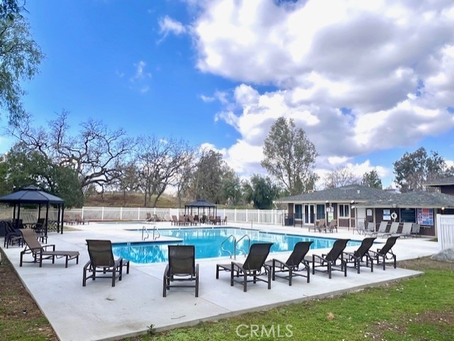 28512 Conejo View Dr, Agoura Hills, CA 91301 - community pool with a gazebo and a patio area