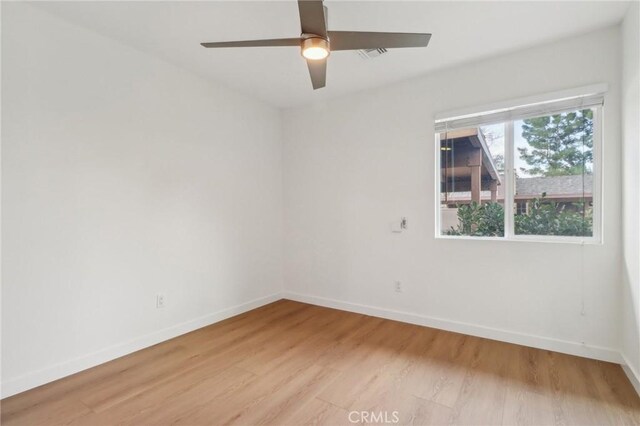 28512 Conejo View Dr, Agoura Hills, CA 91301 - unfurnished room featuring light wood-style floors and ceiling fan