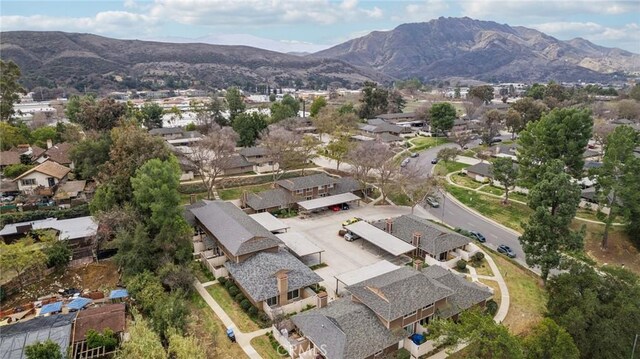 28512 Conejo View Dr, Agoura Hills, CA 91301 - aerial view of property's location with a mountain backdrop and nearby suburban area