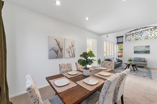 13756 Fontanelle Pl, San Diego, CA 92128 - dining space featuring light colored carpet and recessed lighting