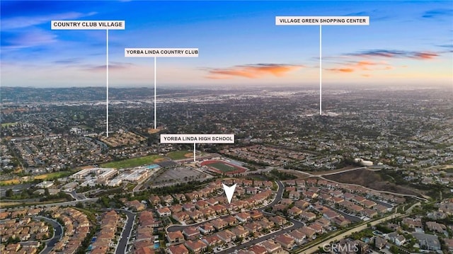 19818 Cornell Ln, Yorba Linda, CA 92886 - aerial view of property's location