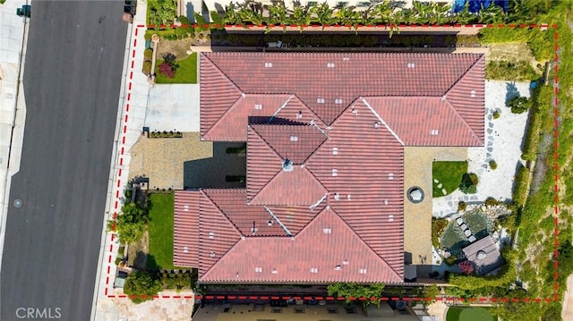 19818 Cornell Ln, Yorba Linda, CA 92886 - aerial view of property and surrounding area featuring property parcel outlined
