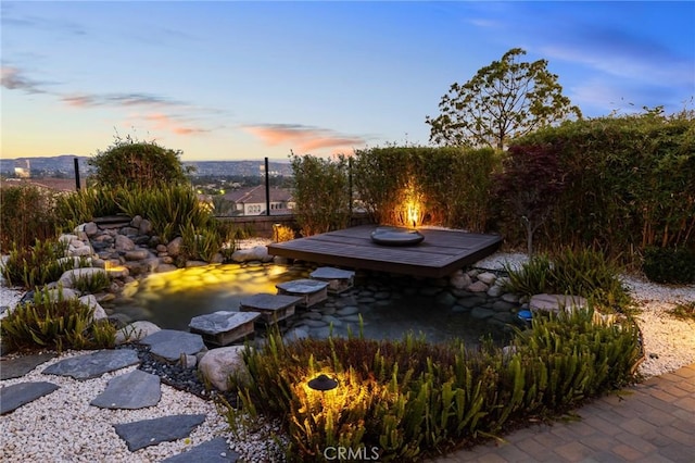 19818 Cornell Ln, Yorba Linda, CA 92886 - view of yard at dusk