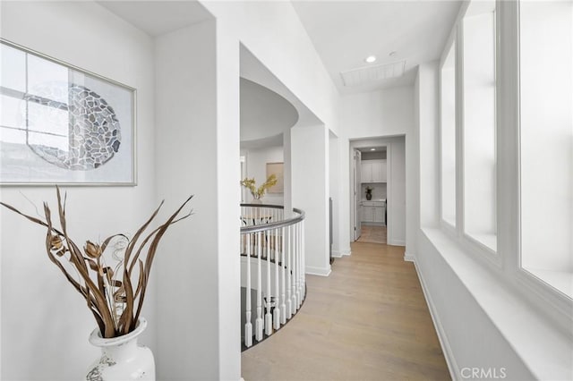 19818 Cornell Ln, Yorba Linda, CA 92886 - hall with an upstairs landing and light wood-style flooring