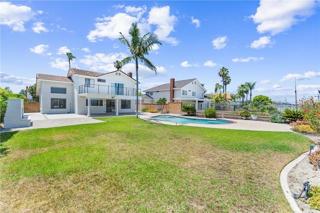 28422 La Pradera, Laguna Niguel, CA 92677 - rear view of property with a balcony, a patio area, and stucco siding