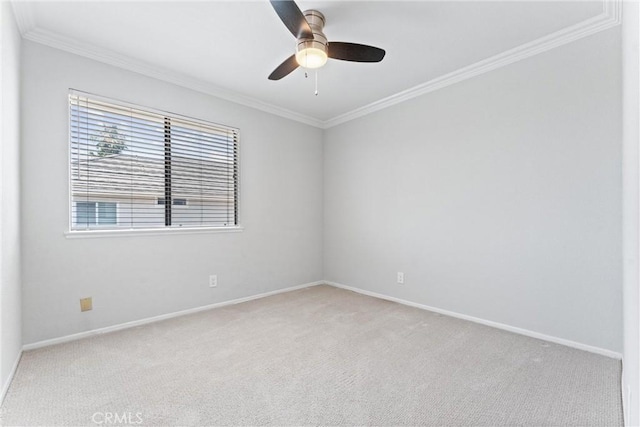 28422 La Pradera, Laguna Niguel, CA 92677 - unfurnished room featuring carpet flooring, ornamental molding, and ceiling fan