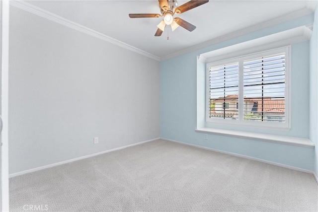28422 La Pradera, Laguna Niguel, CA 92677 - empty room with crown molding, carpet floors, and ceiling fan