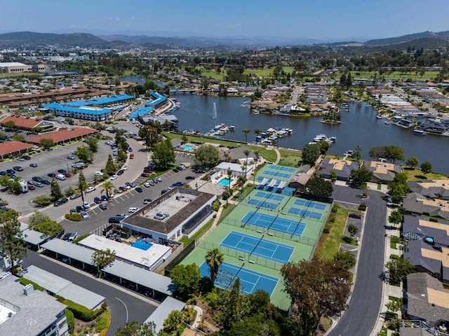1481 Camino Linda Dr, San Marcos, CA 92078 - drone / aerial view of a water and mountain view
