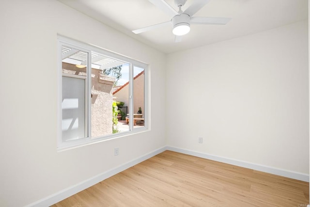 1481 Camino Linda Dr, San Marcos, CA 92078 - empty room with light wood-style floors and ceiling fan