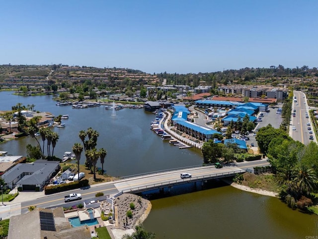 1481 Camino Linda Dr, San Marcos, CA 92078 - drone / aerial view of a nearby body of water and a notable bridge