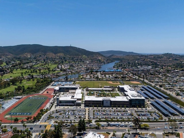 1481 Camino Linda Dr, San Marcos, CA 92078 - aerial view of a water and mountain view