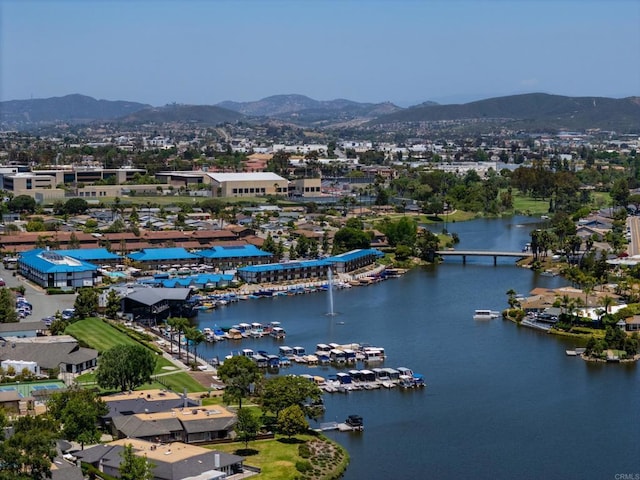 1481 Camino Linda Dr, San Marcos, CA 92078 - drone / aerial view of a water and mountain view