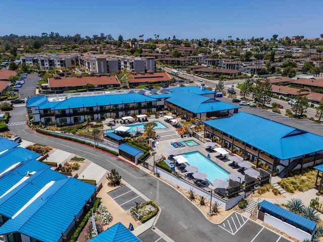 1481 Camino Linda Dr, San Marcos, CA 92078 - aerial view of a pool area