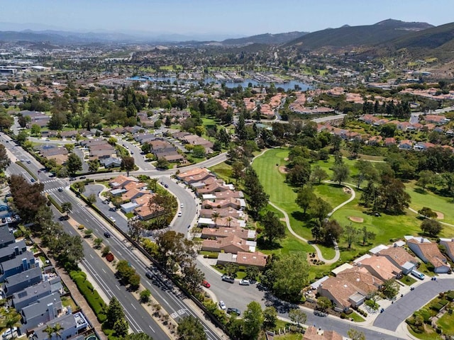 1481 Camino Linda Dr, San Marcos, CA 92078 - aerial view of property and surrounding area featuring a water and mountain view and nearby suburban area