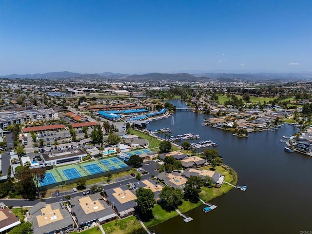 1481 Camino Linda Dr, San Marcos, CA 92078 - bird's eye view of a water and mountain view
