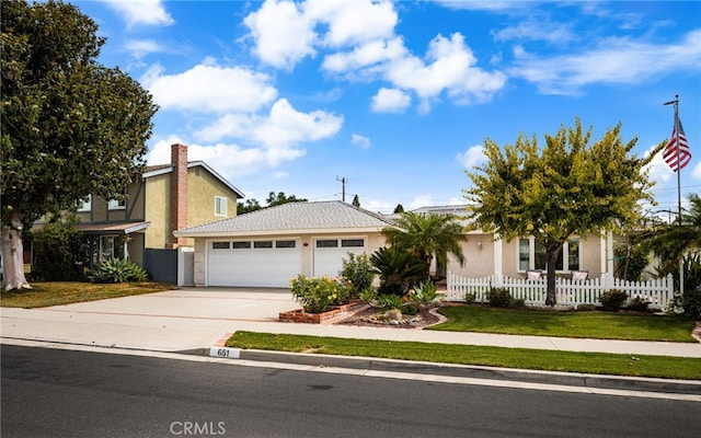 651 Lemke Dr, Placentia, CA 92870 - view of front of property featuring driveway, a garage, and stucco siding