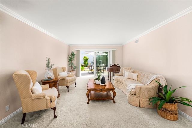 651 Lemke Dr, Placentia, CA 92870 - carpeted living area with ornamental molding and baseboards