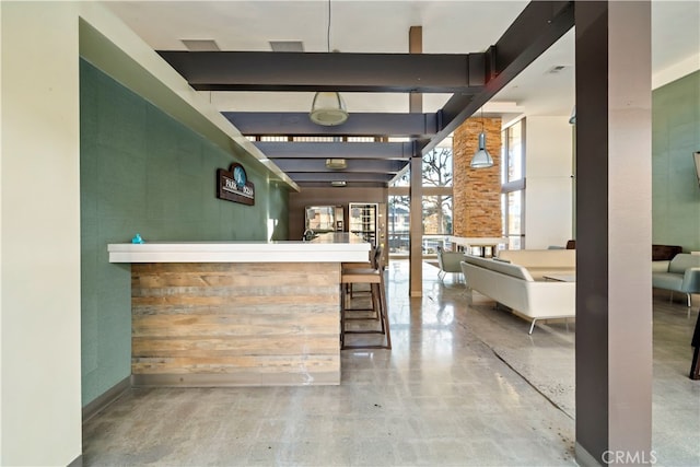 5585 E Pacific Coast Unit 144, Long Beach, CA 90804 - bar area with concrete flooring
