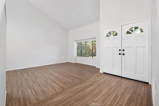 28611 Avenida Del Caballo, Laguna Niguel, CA 92677 - foyer featuring wood finished floors and high vaulted ceiling