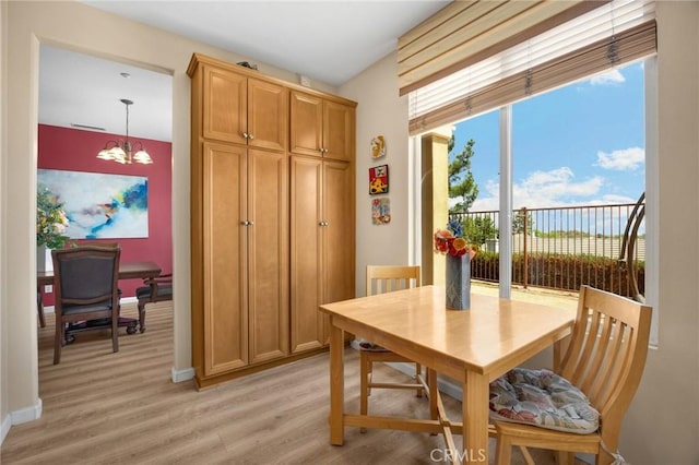 3667 Skylark Way, Brea, CA 92823 - dining room featuring light wood-style floors and a chandelier