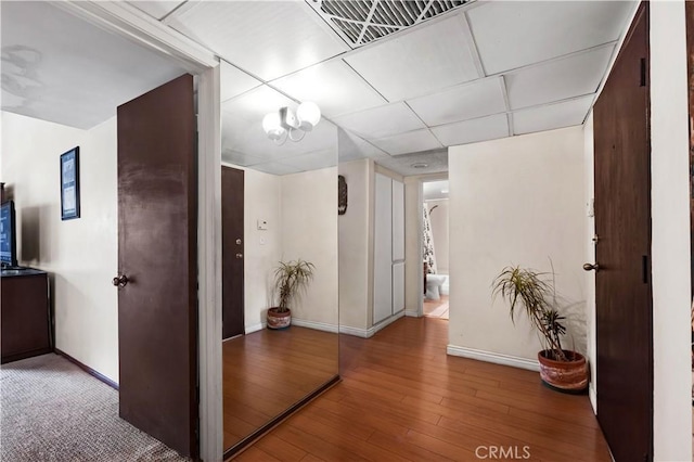 2700 Cahuenga Blvd E Unit 1302, Los Angeles, CA 90068 - corridor with baseboards and wood finished floors