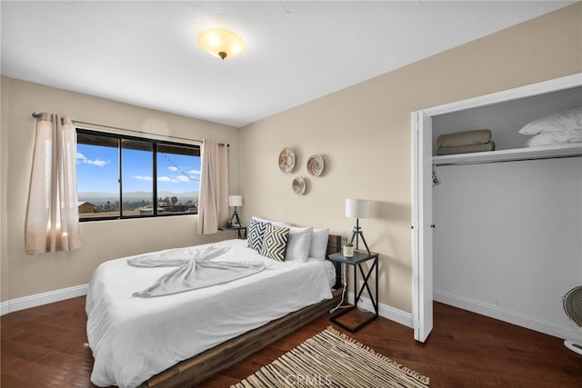 38225 Camino Sierra Rd, Temecula, CA 92592 - bedroom with wood finished floors and a closet
