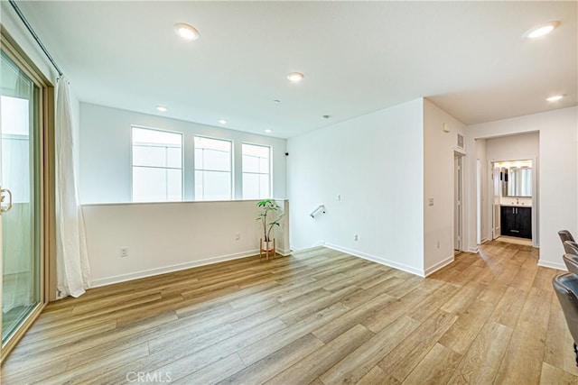 275 Pin Ln, Covina, CA 91722 - unfurnished room with light wood finished floors and recessed lighting